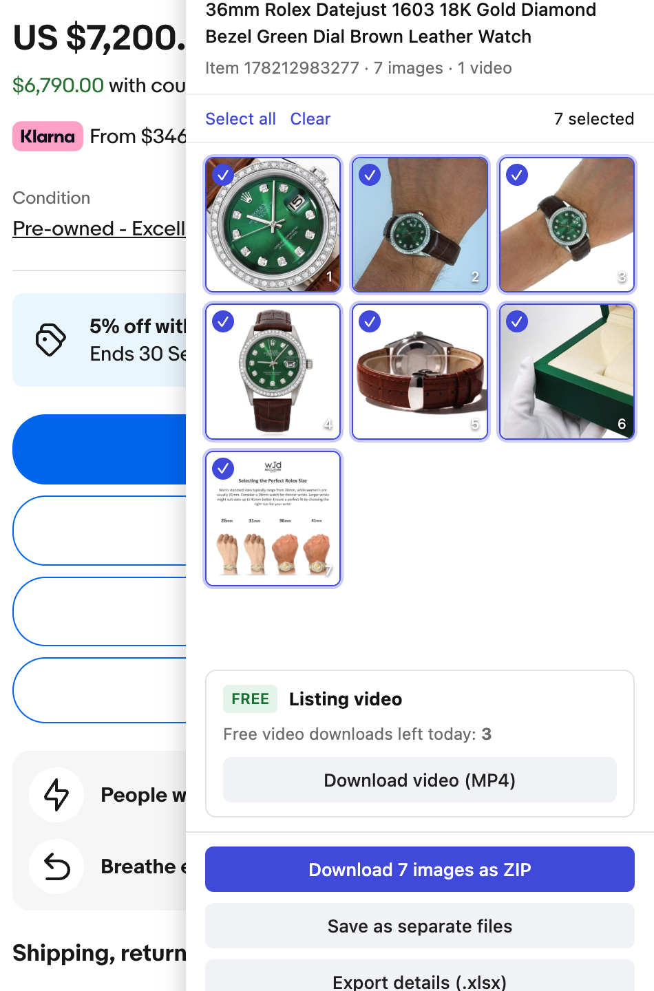 SellerGrab eBay Image Downloader